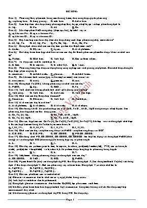 Đề thi thử THPT Quốc gia môn Hóa học - Đề số 05 - Tòng Văn Sinh (Có đáp án)